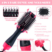 Hair Dryer Brush,Hair Volumizer for Drying & Straightening & Curling,Brush Blow Dryer Styler for Rotating Straightening, Curling, Salon Negative Ion Ceramic Dryer Brush -Amazon Restricted Products - Brialari