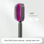 Self Cleaning Hair Brush For Women Massage Scalp Promote Blood Circulation Anti Hair Loss 3D Hair Growth Comb Hairbrush Self-Cleaning Hair Brush   3D Air Cushion Massager Brush   Airbag Massage Comb - Brialari