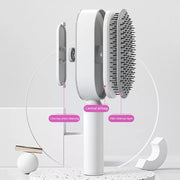 Women Fashion 3D Hair Growth Comb Hairbrush Self-Cleaning Hair Brush Self Cleaning Hair Brush For Women Massage Scalp Promote Blood Circulation Anti Hair Loss - Brialari