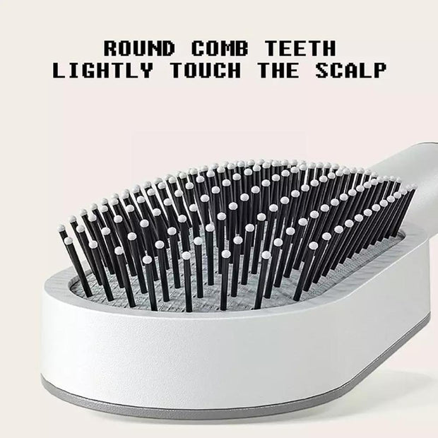 Women Fashion 3D Hair Growth Comb Hairbrush Self-Cleaning Hair Brush Self Cleaning Hair Brush For Women Massage Scalp Promote Blood Circulation Anti Hair Loss - Brialari