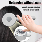 One-key Self-cleaning Hair Brush For Women Curly Hair Brush Anti-Static Airbag Massage Comb Airbag Massage Scalp Comb Professional Detangling One-key Self-cleaning - Brialari