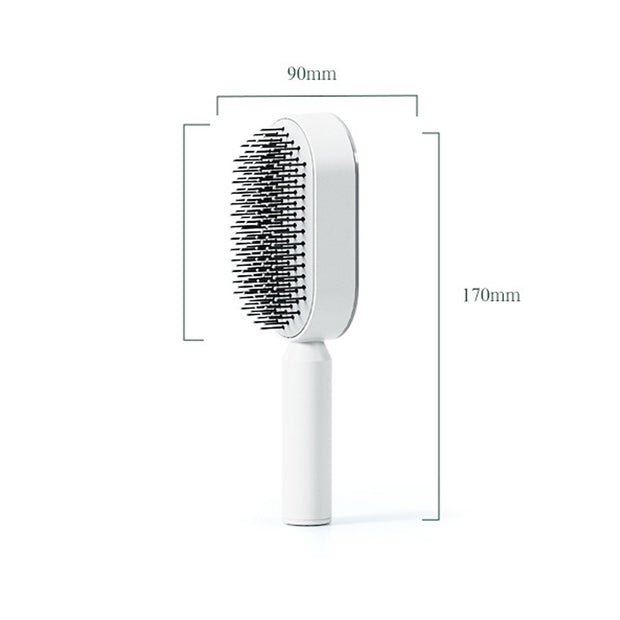 Self Cleaning Hair Brush For Women Massage Scalp Promote Blood Circulation Anti Hair Loss 3D Hair Growth Comb Hairbrush Self-Cleaning Hair Brush   3D Air Cushion Massager Brush   Airbag Massage Comb - Brialari