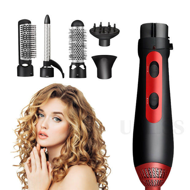 Hair Dryer Machine 3 In 1 Multifunction Hair Styling Tools Hairdryer Pro Hair Curler Straightener Dryer Comb Brush - Brialari