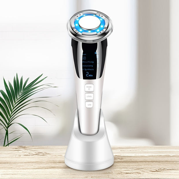 EMS Micro Current Beauty Instrument Hot And Cold Photon Rejuvenation Facial Beauty Device Anti-Aging Whitening Skin Care - Brialari