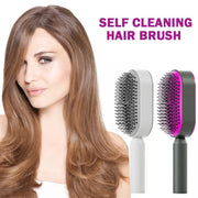 Self Cleaning Hair Brush For Women Massage Scalp Promote Blood Circulation Anti Hair Loss 3D Hair Growth Comb Hairbrush Self-Cleaning Hair Brush   3D Air Cushion Massager Brush   Airbag Massage Comb - Brialari