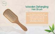 Natural Wooden Detangling Hair Brush - Brialari