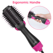 Hot Hair Brush 4 In 1 Hair Dryer Volumizer Brush Dryer Comb For Straightening Curling Drying - Brialari