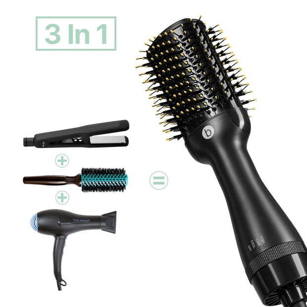 3-in-1 Hair Dryer Styler & Volumizer Brush - Salon-quality results in one tool! - Brialari