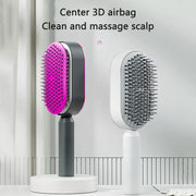 Self Cleaning Hair Brush For Women Massage Scalp Promote Blood Circulation Anti Hair Loss 3D Hair Growth Comb Hairbrush Self-Cleaning Hair Brush   3D Air Cushion Massager Brush   Airbag Massage Comb - Brialari