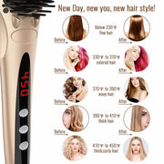 Hair Straightener Brush by MiroPure for Silky Frizz-Free Hair with MCH Heating Technology for Great Styling at Home - Brialari