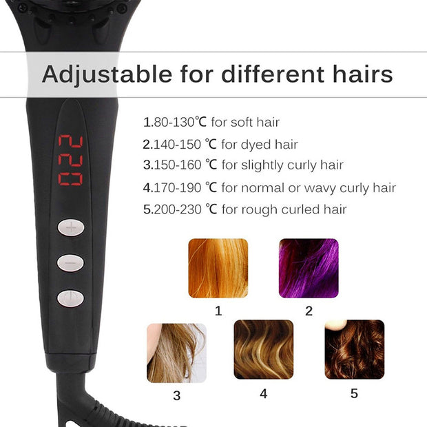 Professional Hair Straightener Brush Electric Hot Comb Negative Ion Hair Iron Straightening Brush Men Beard Straightener Beard Comb - Brialari