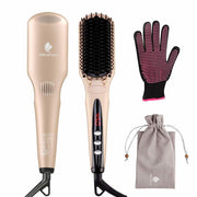 Hair Straightener Brush by MiroPure for Silky Frizz-Free Hair with MCH Heating Technology for Great Styling at Home - Brialari