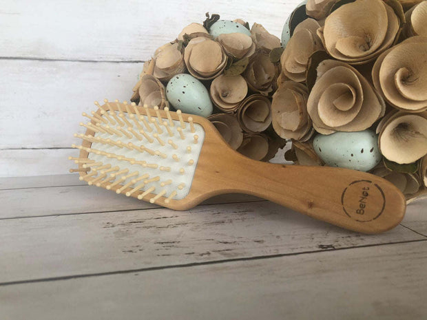 Natural Wooden Detangling Hair Brush - Brialari