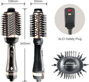 Hair Dryer Brush, MiroPure Hot Air Brush One Step Hair Dryer & Volumizer Brush Blow Dryer Styler for Straightening, Curling, Salon Negative Ion Blow Dryer Brush Rose Gold - Brialari