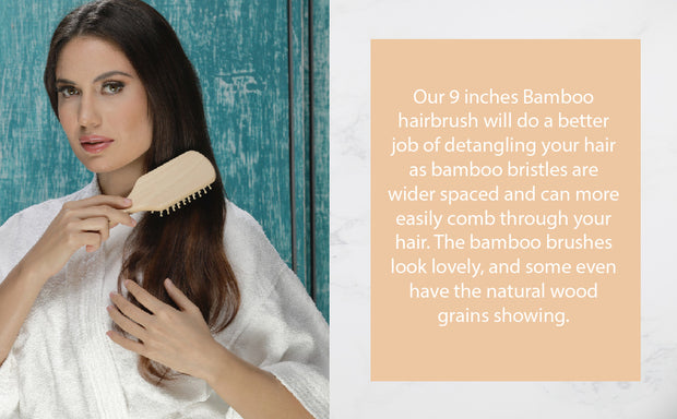 Natural Wooden Detangling Hair Brush - Brialari