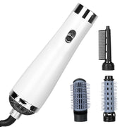 3 In 1 Hot Air Brush One-Step Hair Dryer Comb 3 Interchangeable Brush Combs Volumizer Hair Curler Straightener - Brialari